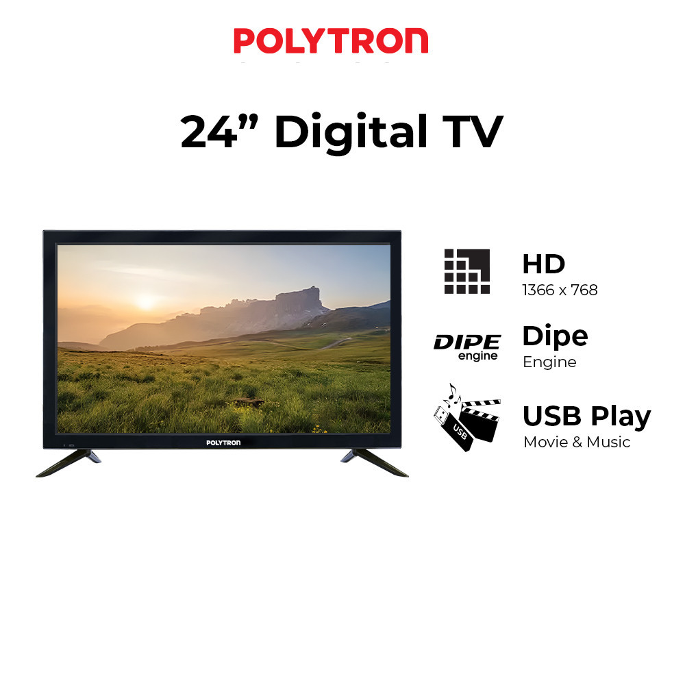 [CIREBON] POLYTRON DIGITAL TV 24"  PLD 24V1853