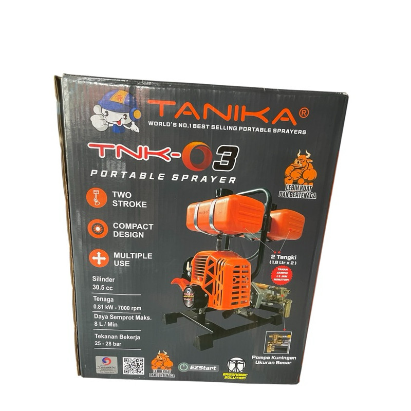 TANIKA PORTABLE SPRAYER MESIN TANIKA O3 MESIN SEMPROT TANIKA KOREA DENGAN 2 TANGKI BERTEKANAN TINGGI