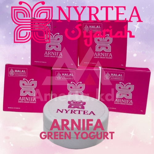 Amerta.kdr - Sabun kesehatan dan kecantikan Green Yogurt Arnifa Sabun wajah dan badan