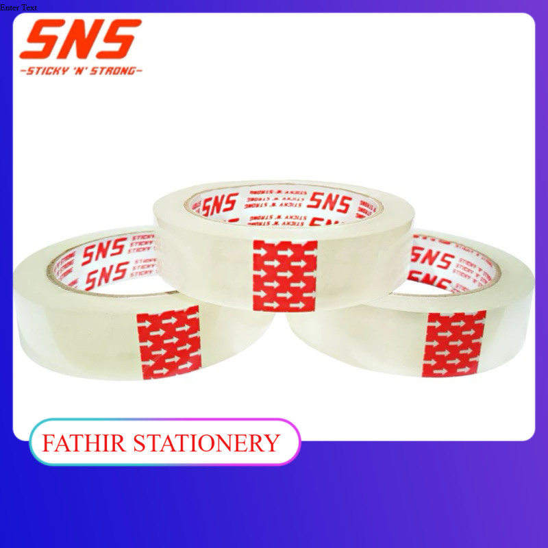 

ISOLASI BENING 24 MM X 100 YARD SNS - ISI 144 PCS/KARTON