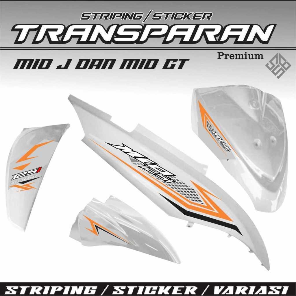 STIKER VARIASI STRIPING  TRANSPARAN MIO GT/ VARIASI MIO J/ STIKER STIKER MOTIF