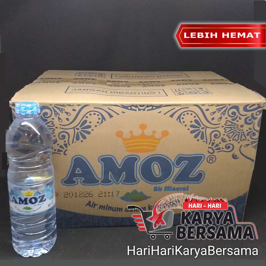 

MINUMAN AIR MINERAL AMOZ PER KARTON ISI 24 BOTOL X 600 ML