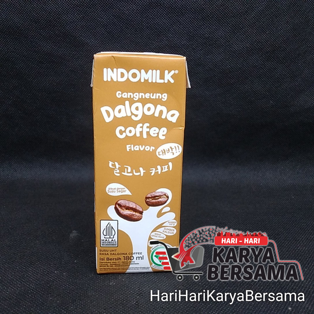 

MINUMAN SUSU INDOMILK UHT RASA DALGONA COFFEE 180ML