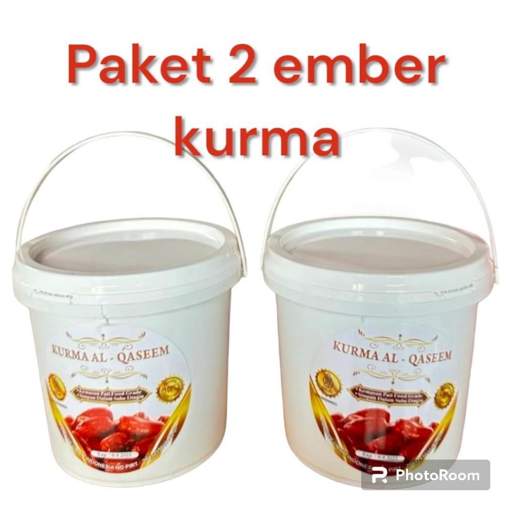 

Paket promo termurah 2 pcs Kurma Ember Al Qaseem per ember Kemasan 500 gram