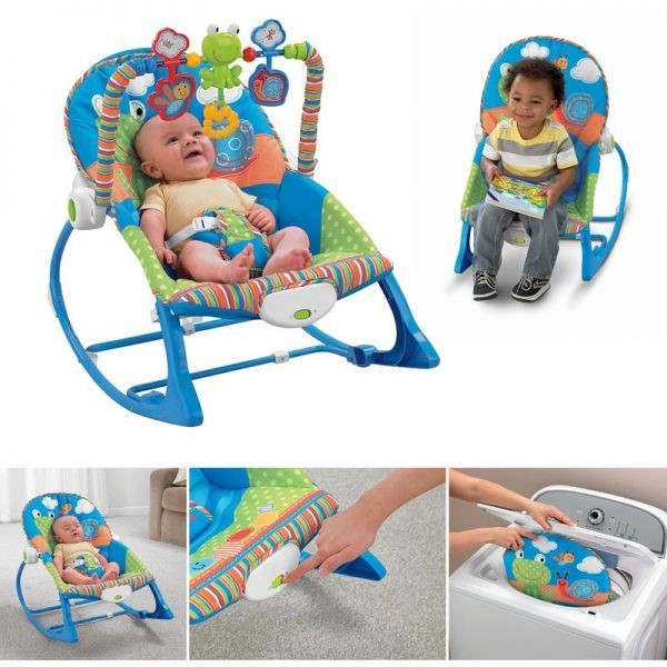 Baby Bouncer TiiBaby Infant To Toddler ROCKER 3 iN 1 - Kursi Goyang Musik Mainan Bayi Balita TiiBaby