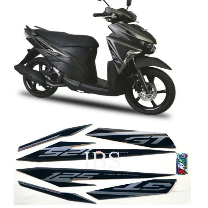 STRIPING MIO SOUL GT SILVER 2016 STIKER ORI YAMAHA POLET