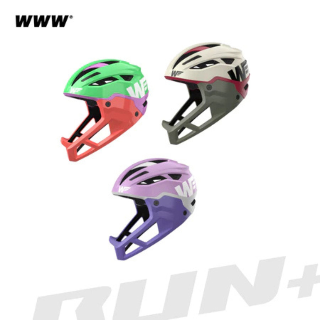 Helm Pushbike WWW RUN PLUS Kid Bike Full Face Original Cocok Untuk Anak Race Balance Bike