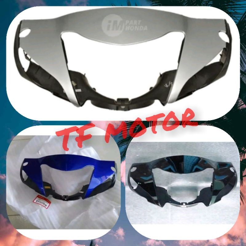 Batok Kepala Depan Supra Fit New Tromol warna Hitam Biru Silver