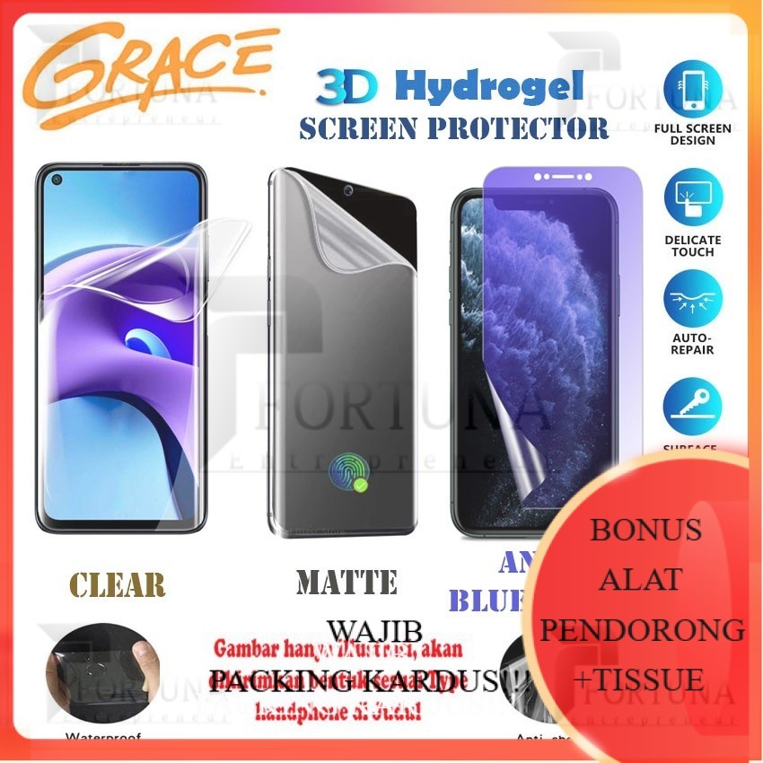 MURAH Hydrogel for Sharp Aquos Sense 2017 - SHV40 - 5.0 inch - Full Screen Protector