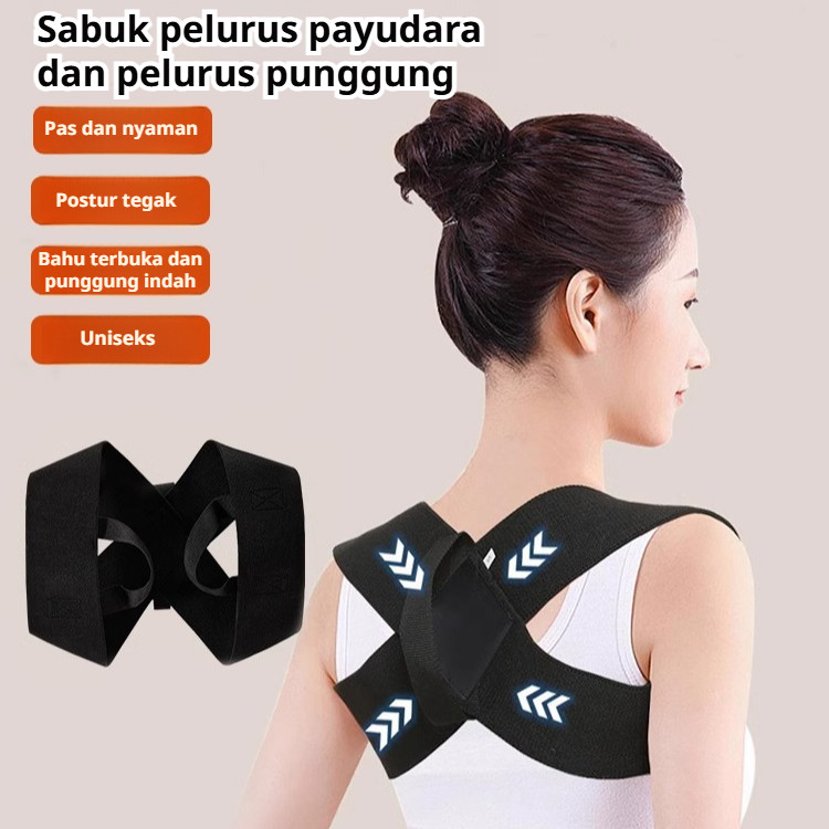【Kirim dalam 24 jam】[Koreksi Postur/Anti-Bungkuk]Korset Penegak Badan Back Pain Posture Support Corrector Alat Bantu Terapi Skoliosis Korset Penyangga Punggung Magnetik