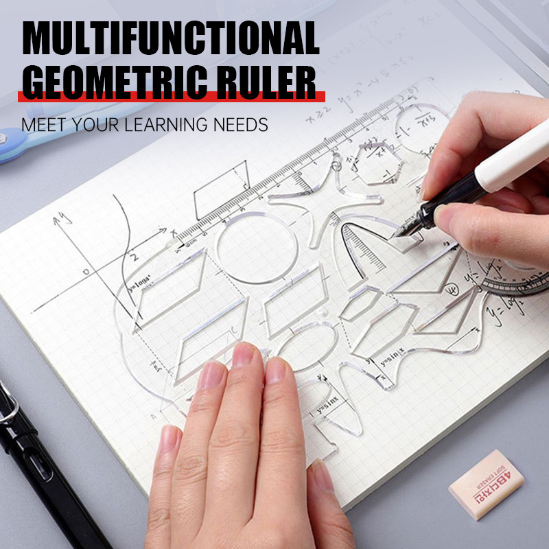 

CODPenggaris Geometris Multifungsi Penggaris Lunak Pembelajaran Penggaris Fungsi Menggambar Siswa-GS