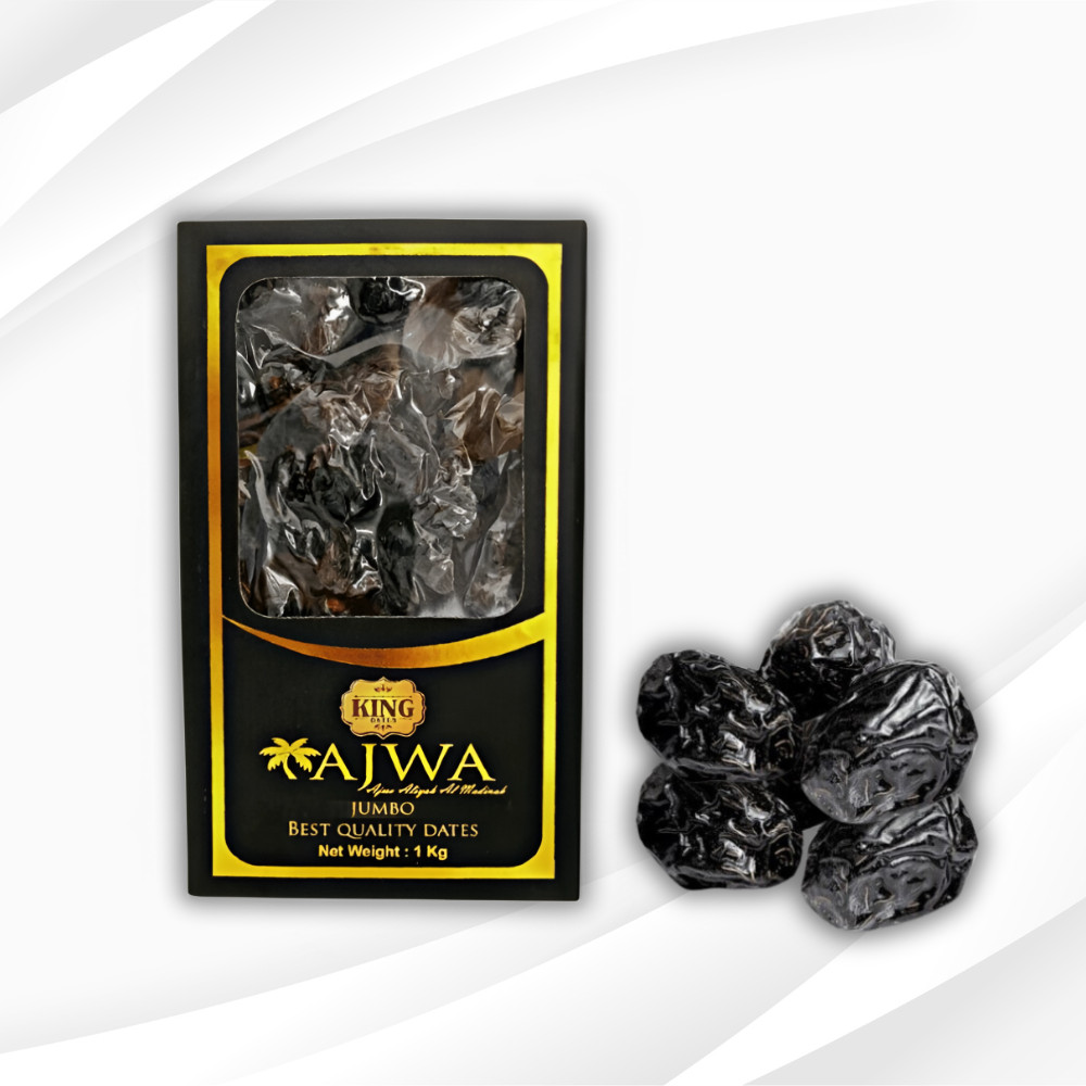 

Ajwa King 1 Kg Jumbo | Kurma ajwa korma qurma 100% ORIGINAL qorma khurma khorma dates kurma nabi azwa ajawa 1000 gram 1000gram 1000gr 1000 gr 1000 g 1000g 1kg 1 kg 1kilogram 1 kilogram