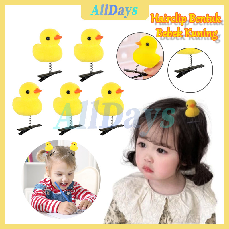 Jepitan Bentuk Bebek Kuning /Bebek Jepitan Rambut Anak Lucu/Jepit Rambut Anak Korea