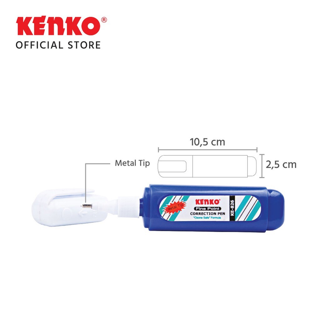 

KENKO CORRECTION PEN KE-826M METAL TIP - 2 PCS