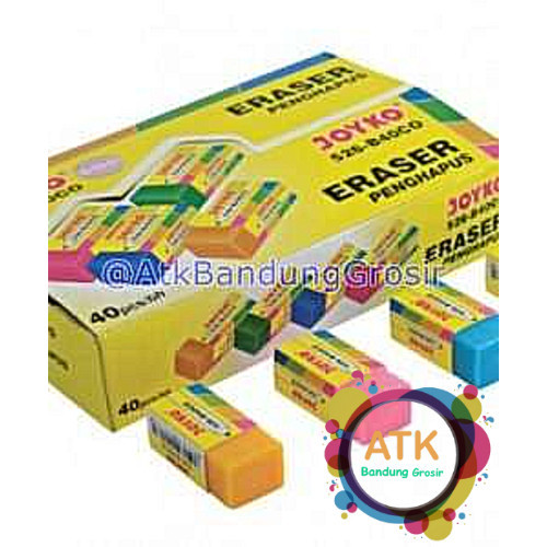 

Penghapus JOYKO Warna 526 B40 COLOR 1 BOX 40 PCS Grosir Murah