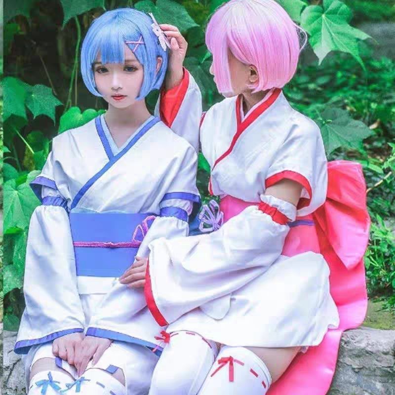 [PERIWINGKEL] KOSTUM KIMONO RAM REM ANIME RE ZERO