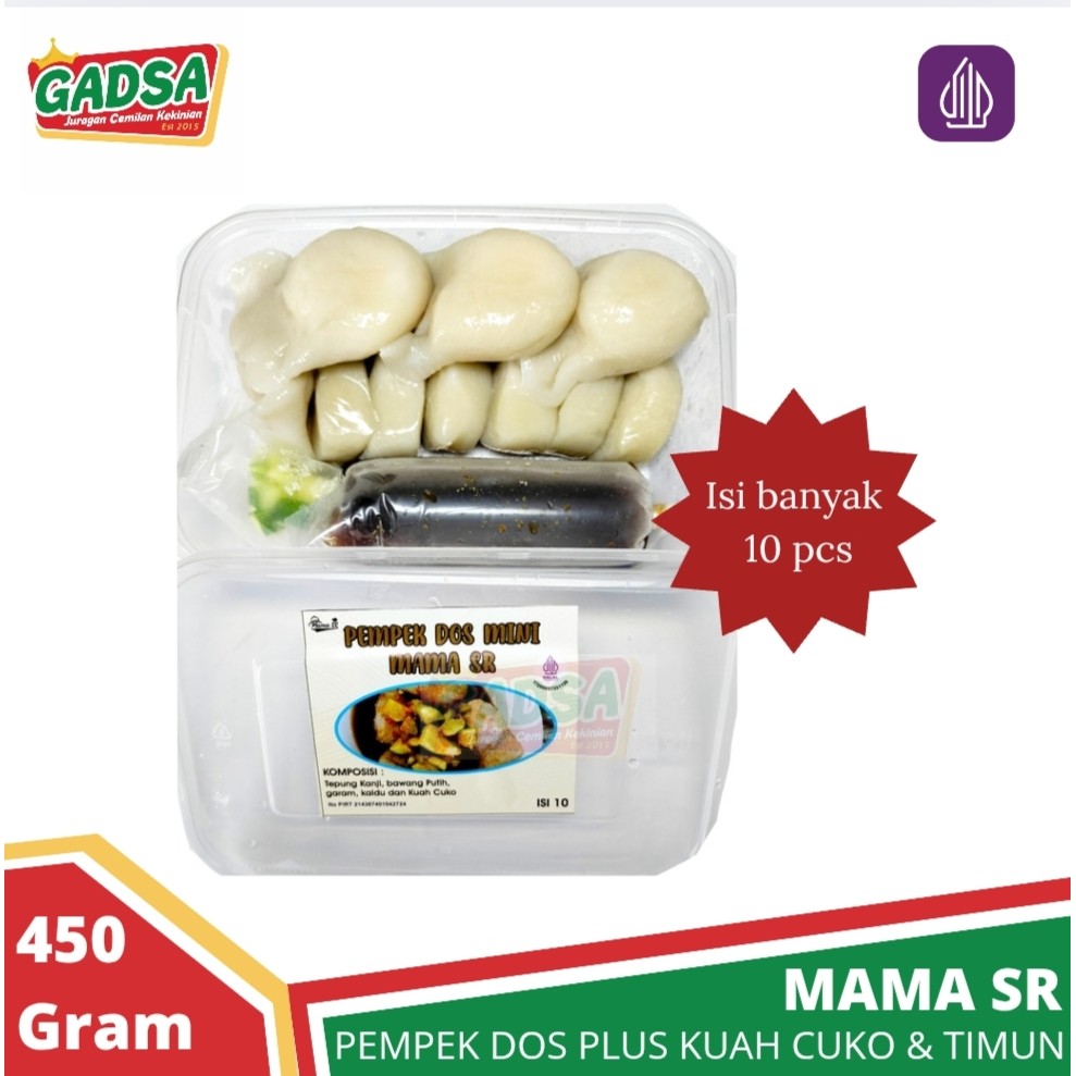 

Pempek DOS isi 10 plus kuah cuko dan timun
