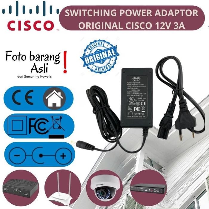 CISCO Switching power adaptor original modem router access poin CCTV DVR 12V 3A - -, -