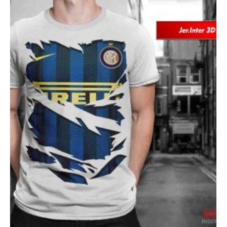 KAOS BOLA PRINTING INTER MILAN JERSEY 3D LOGO 2020