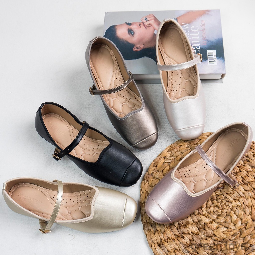 Green Love Sepatu Flatshoes Wanita JEANNY