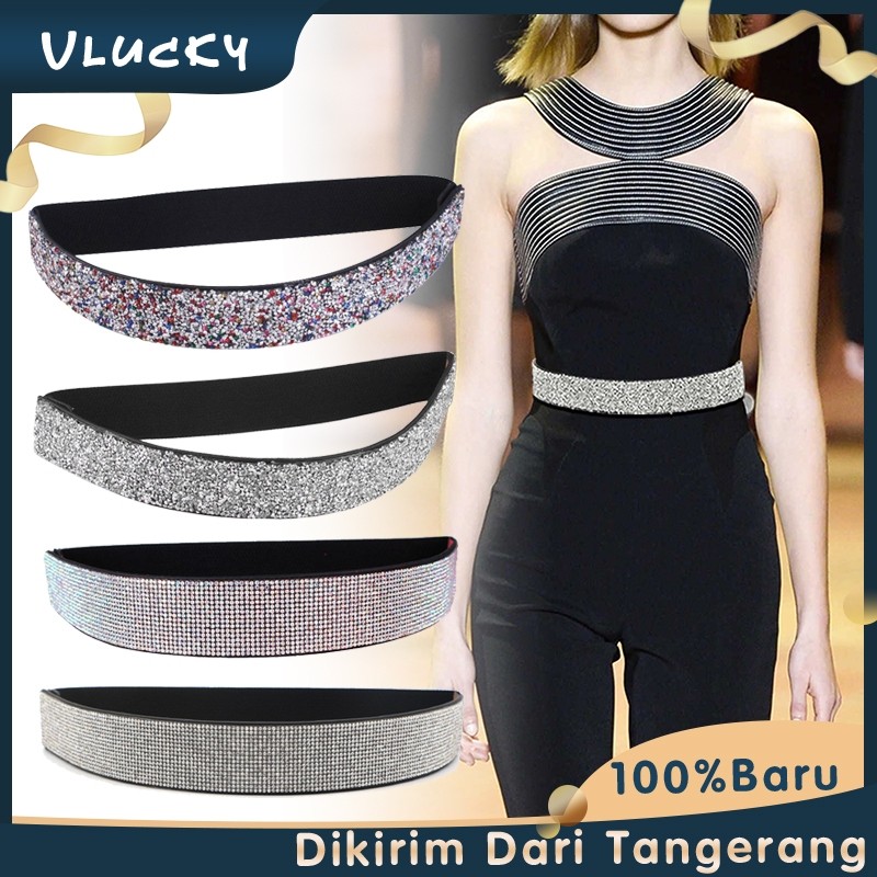 Belt Karet Wanita Belt Karet Blink Lebar Ikat Pinggang Wanita Fashion Untuk Dress
