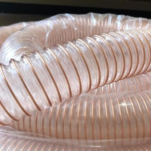 pu ducting hose 4 inchi selang flexible vacuum serbuk kayu
