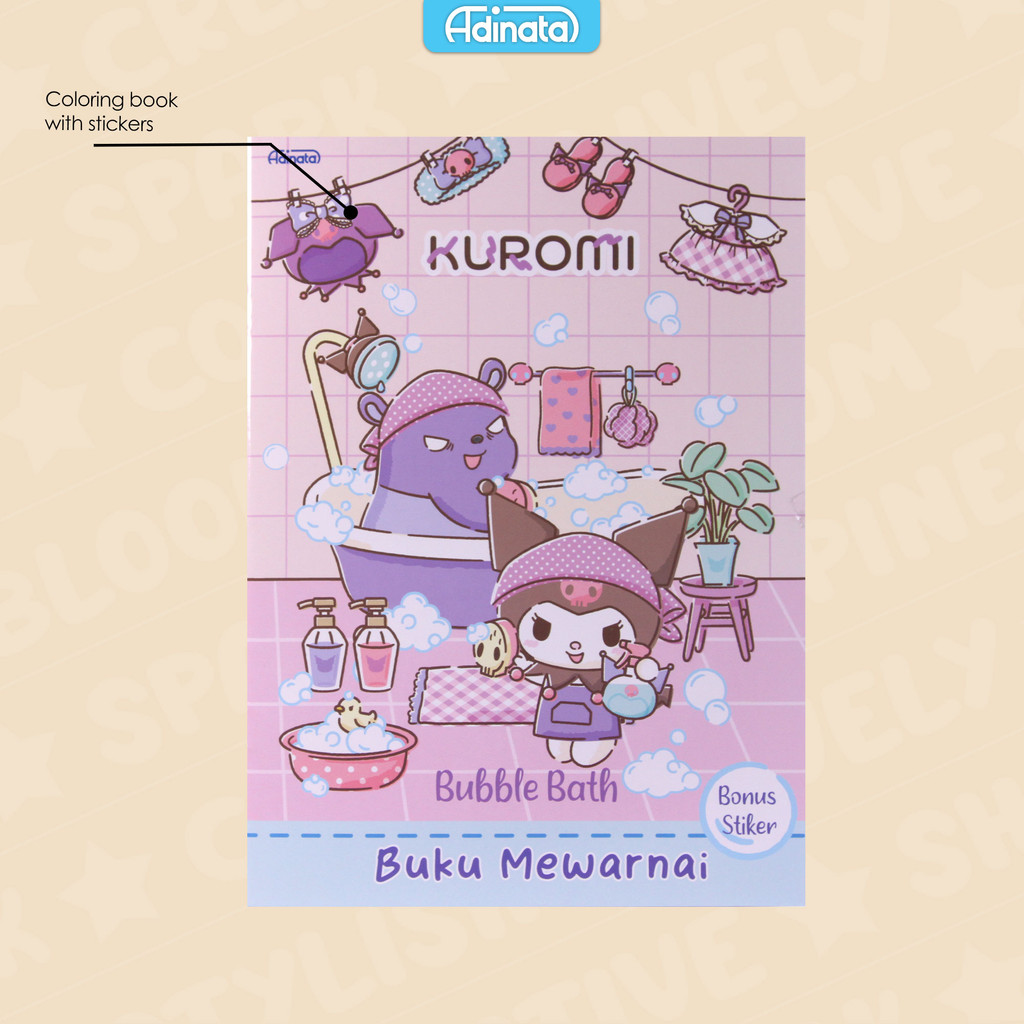 

Kuromi Coloring Book L 2532-9824 / Buku Mewarnai / Buku Aktivitas anak / Adinata