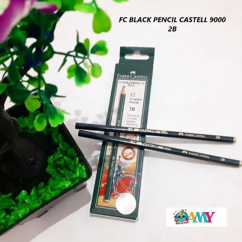 

FC BLACK PENCIL CASTELL 9000 2B AMY STASIONARY
