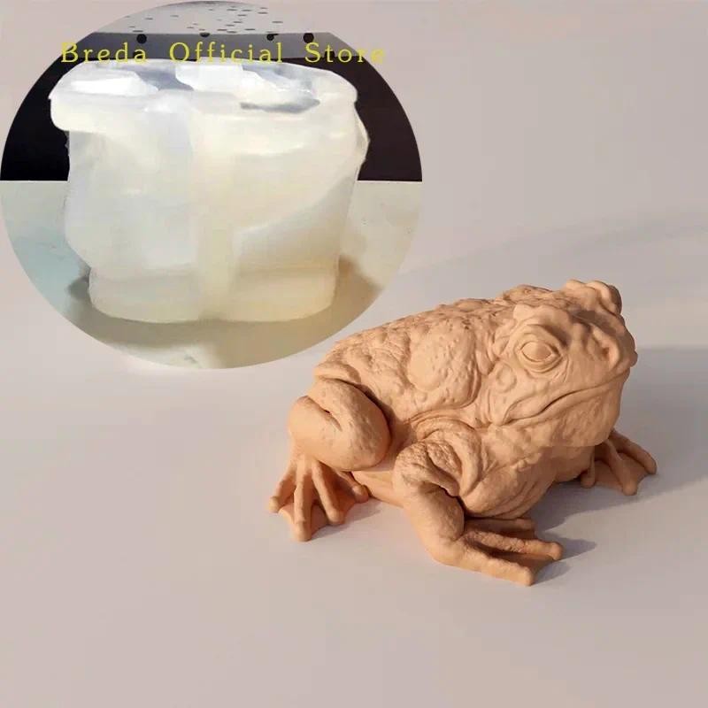 

3D Frog Toad Silicone Candle Molds Diy Wild Golden Toad Aromatherapy Gypsum Soap Animal Crafts Resin Casting Mold Home Decor