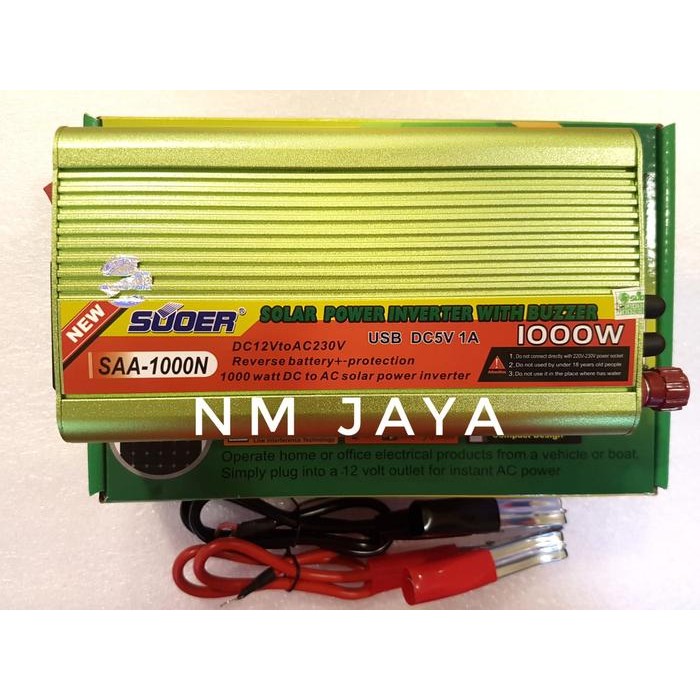 Power Inverter 1000 Watt 12V Suoer SAA-1000 Original