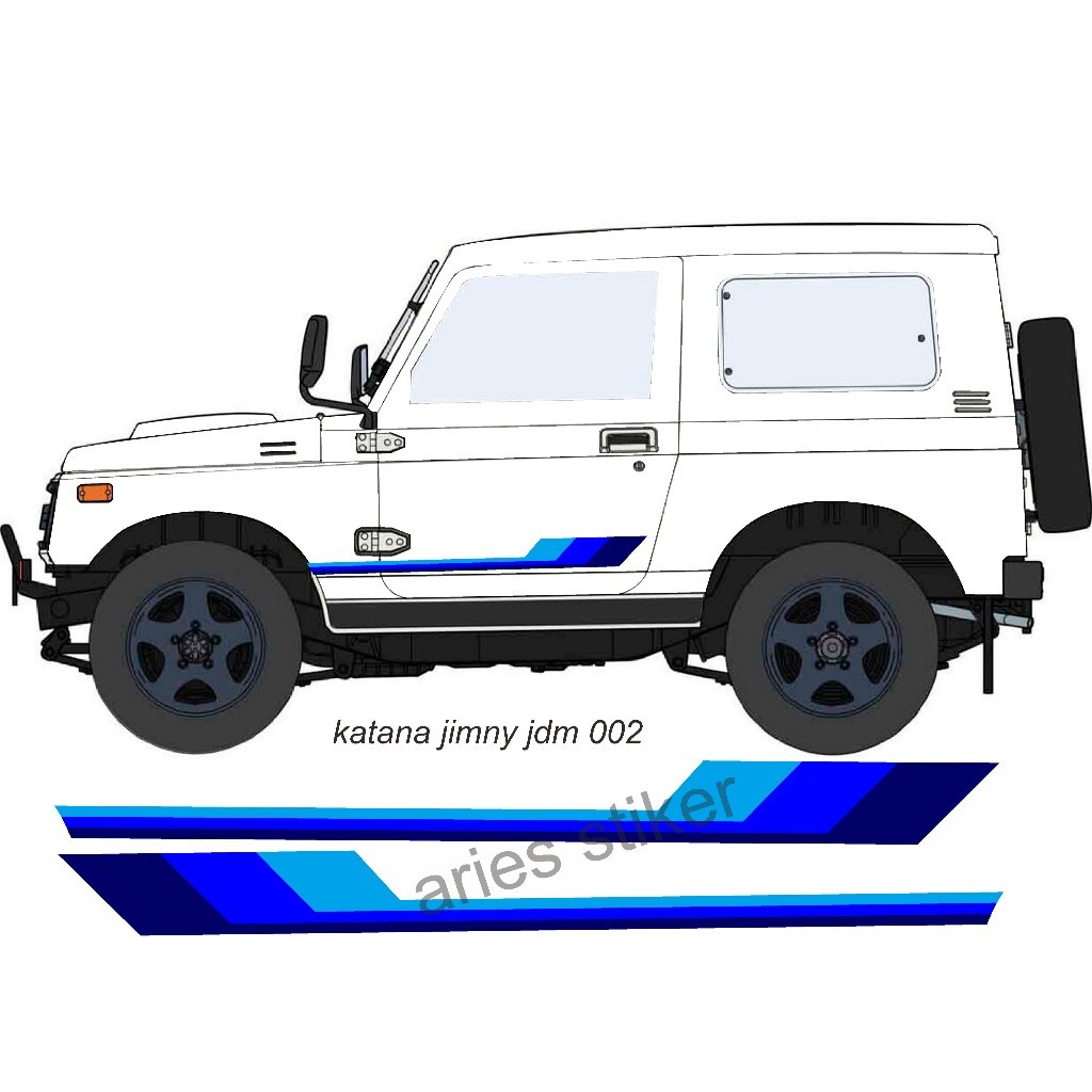 striping stiker lis suzuki katana jimny jdm 002