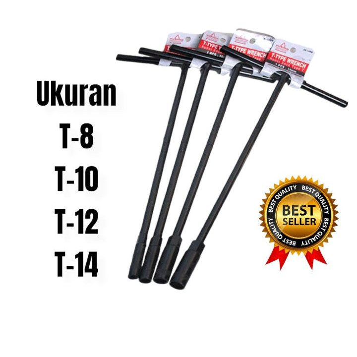 JAMIN MURAH {ORIGINAL KUALITAS TEKIRO} Kunci T sock Sok 3PCS (8 10 12) (10 12 14) mm KUNCI T full 1 