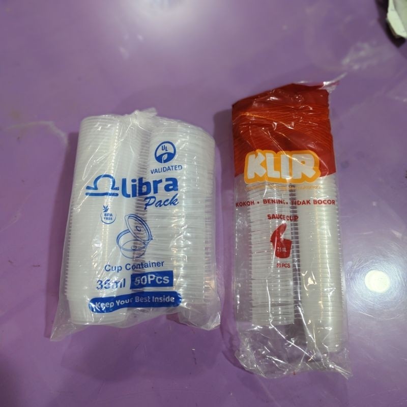

cup container / sauce cup 25ml dan 35ml