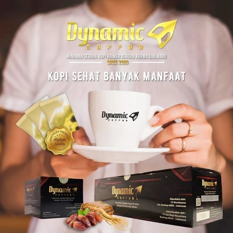 

DYNAMIC COFFEE KEMASAN TERBARU 1 BOX ISI 10 SACHET ORIGINAL KOPI KESEHATAN