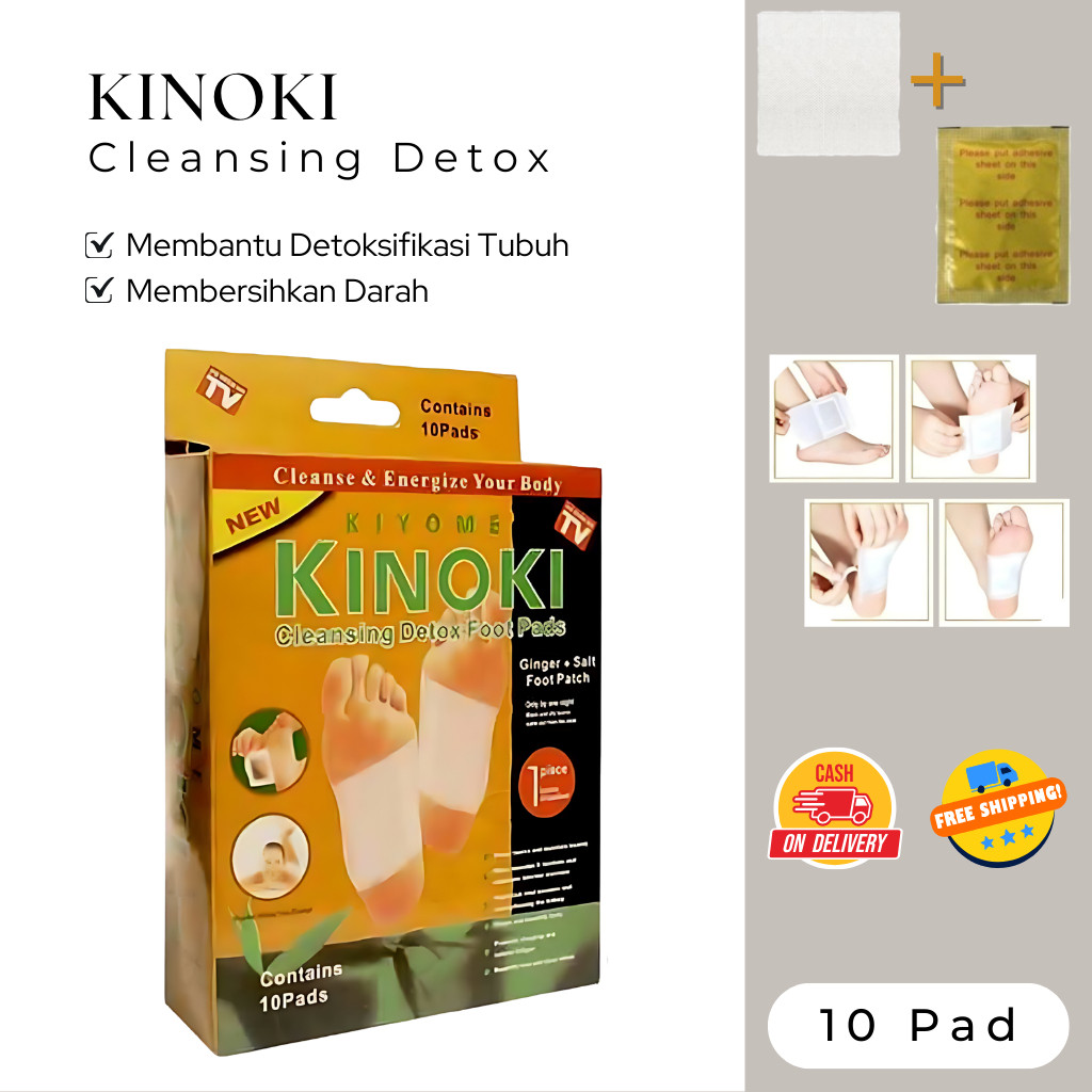 Asli Kinoki Gold Detox Kaki New Packing 1 Pack/Box isi 10pcs Original / Koyo Kinoki Gold / Koyo Deto