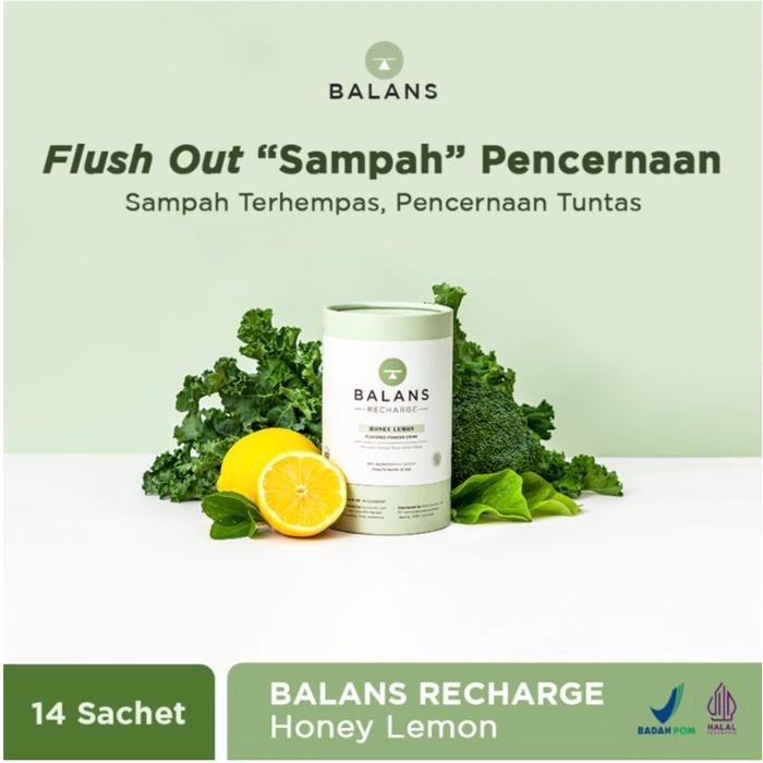 

Balans Recharge | Honey Lemon | Fiber & Probiotics Drink - Isi 14 Sachet