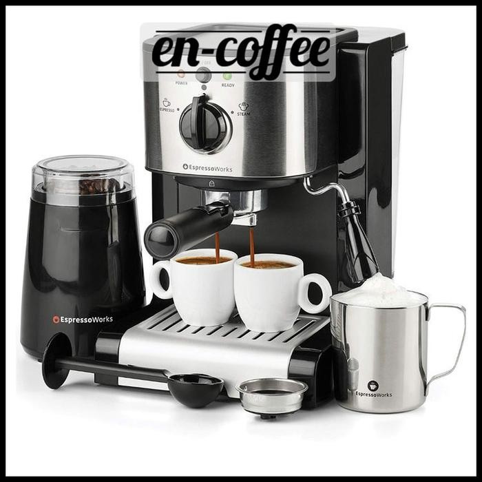 BARU EspressoWorks All-In-One Espresso Machine Set with Grinder