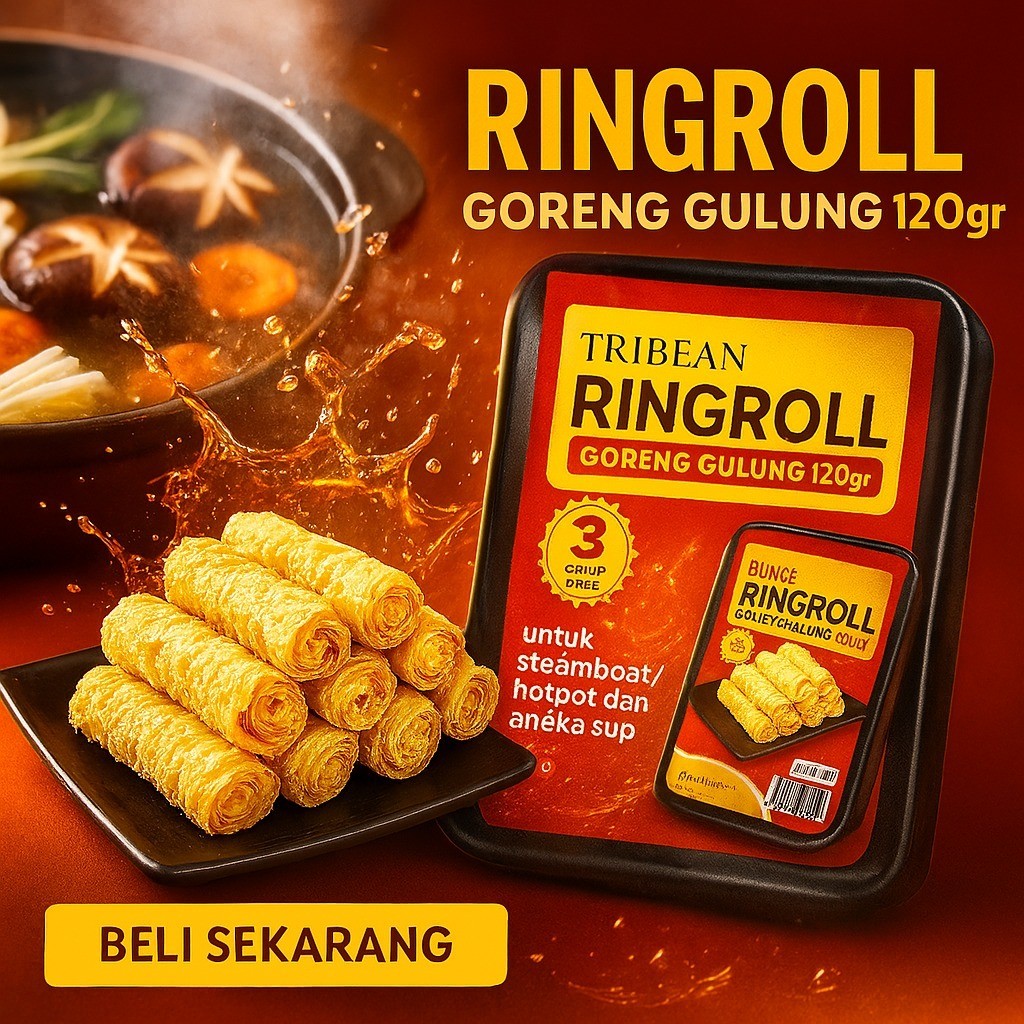 

Tribean Ringroll Kembang Tahu Goreng Gulung 120gr