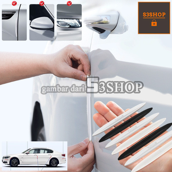 4pcs Pelindung Pintu Mobil transparan Door Guard Mobil Pelindung Pintu Mobil Avanza Door Guard Pintu
