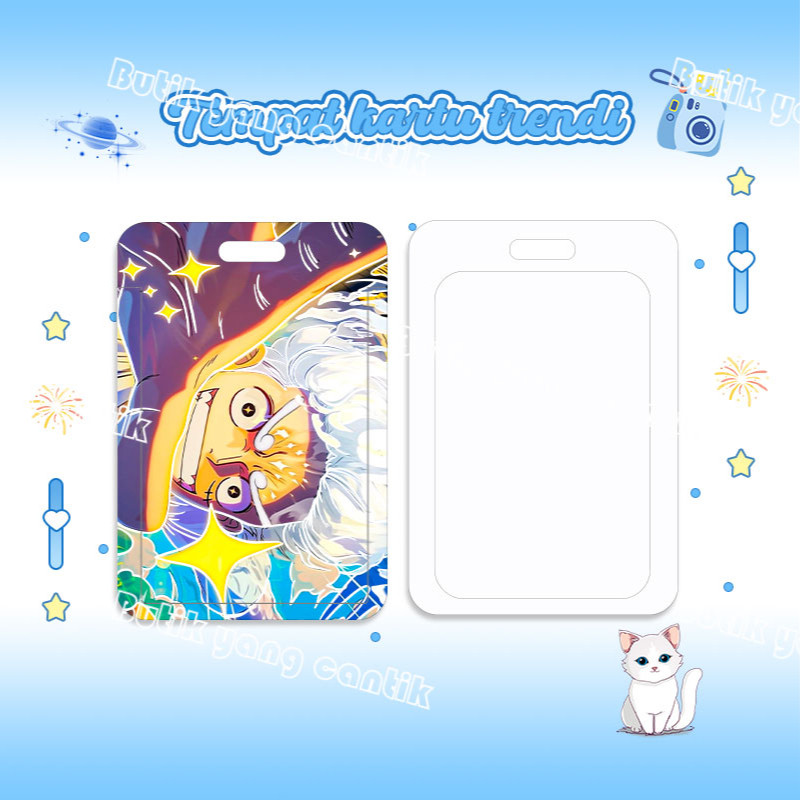 

ID Card Holder,Tempat kartu One Piece Luffy yang keren, cocok untuk kantor/sekolah, kartu pelajar/kartu transportasi, kartu akses, KTP, Flazz, kartu kredit elektronik, mata uang elektronik.