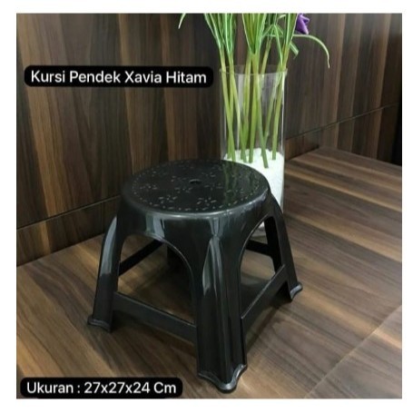 SID KURSI KECIL HITAM DENGKLEK KURSI XAVIA HITAM KURSI KECIL PLASTIK KURSI KECIL BANGKU PLASTIK BANG