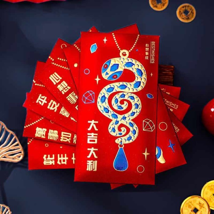 

NEW Angpao Ular Mata Diamond Premium Tebal Super Quality Angpau Imlek Mote Murah Grosir