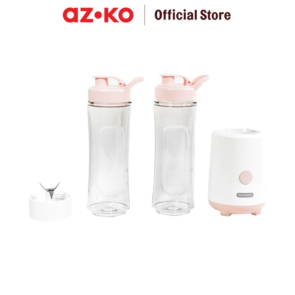 AZKO Memoo 600 ml Blender Mini Mesin Pembuat Jus Juice Maker Food Grade Penghalus Makanan Perlengkap