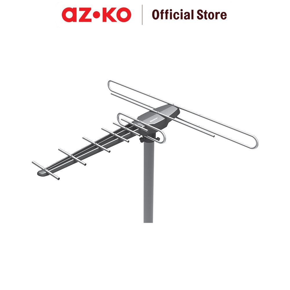 AZKO Krisbow Antena Tv Outdoor Et5a - Hitam Television Antenna Aksesoris Tv Pencari Sinyal Saluran T