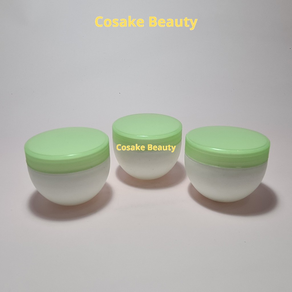 Pot Kosmetik Lulur 200 Gr Gentong Putih Series / Pot Plastik / Pot Lulur / Pot Body Scrub / Pot Mask