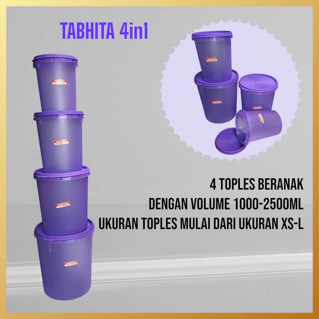 

Tabhita Toples Beranak Sealware Dahlia 4 in 1 Toples Serbaguna