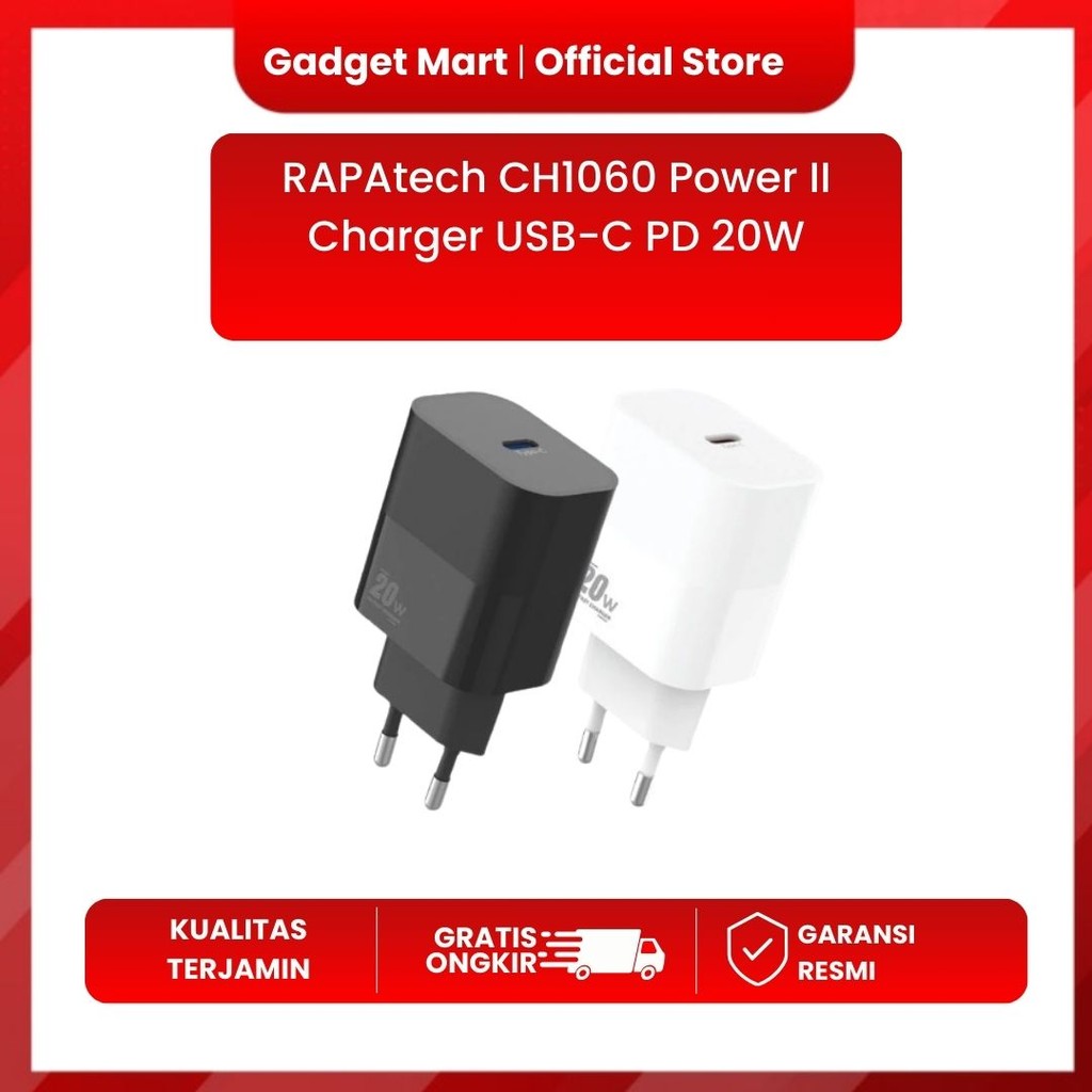 APAtech CH1060 Power II Charger USB-C PD 20W RAPA tech Type-C