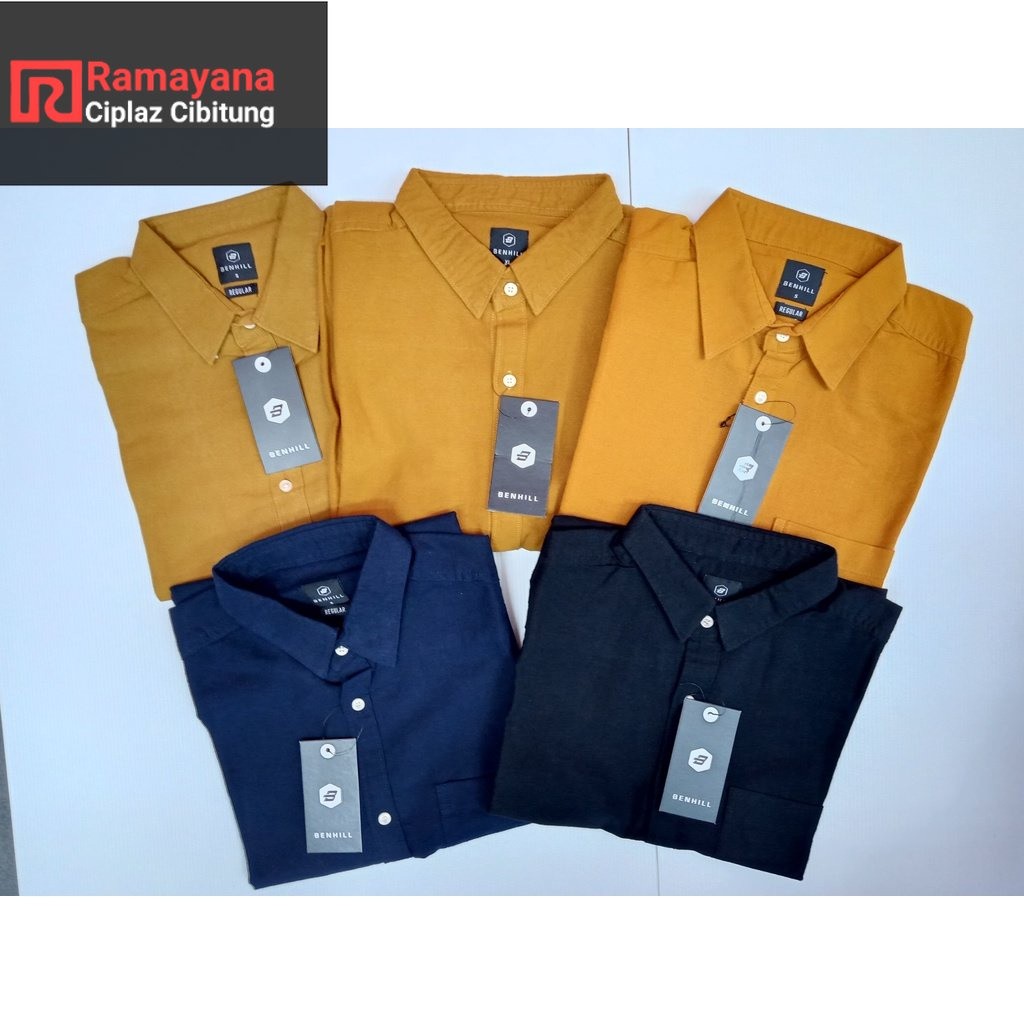 Kemeja Linen lengan pendek Benhill