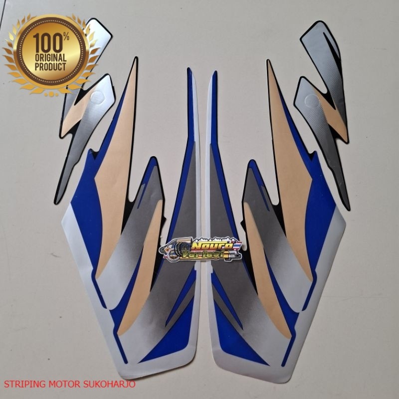 (ORI) Striping  yamaha Rx king 1996 silver abu kualitas original