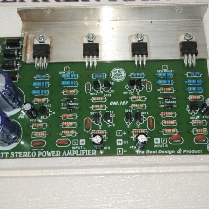 SB99 kit power amplifier speaker stereo uni 127 pake d313 plus psu 60w